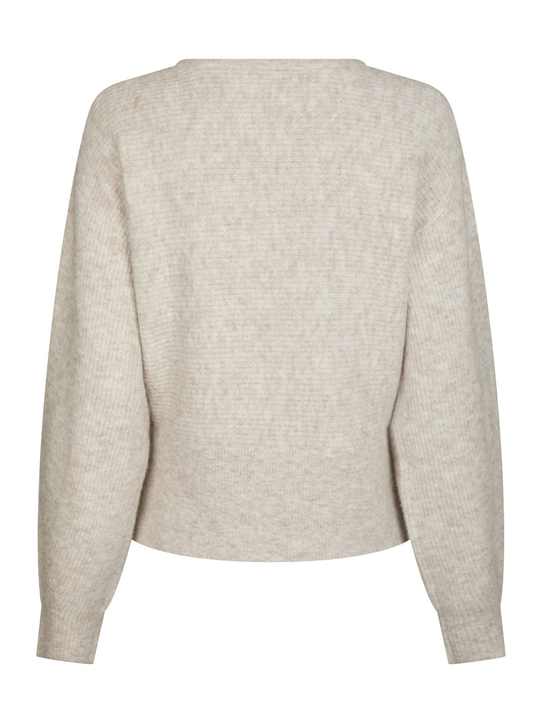 Neo Noir - Turuna Structure Knit Blouse - Sand Melange