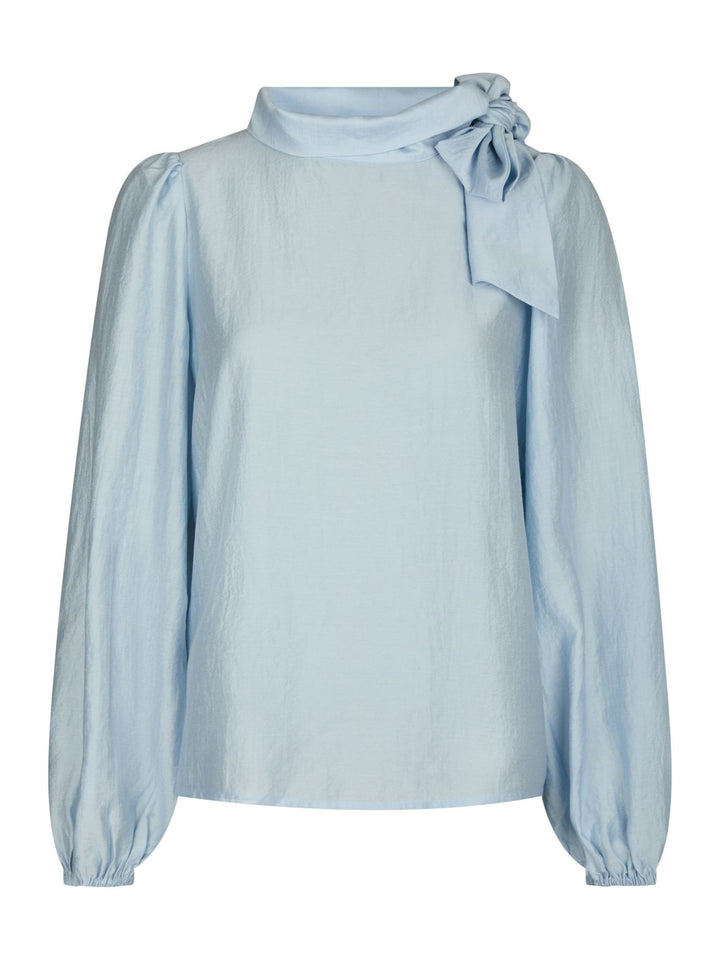 Neo Noir - Selene Crisp Blouse - Light Blue