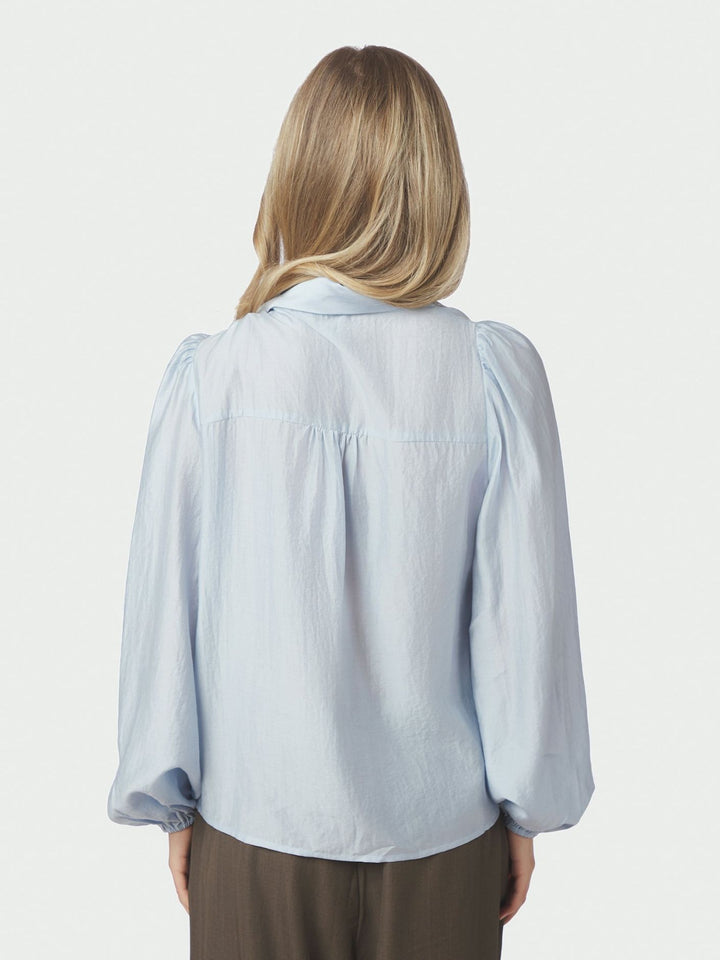 Neo Noir - Selene Crisp Blouse - Light Blue