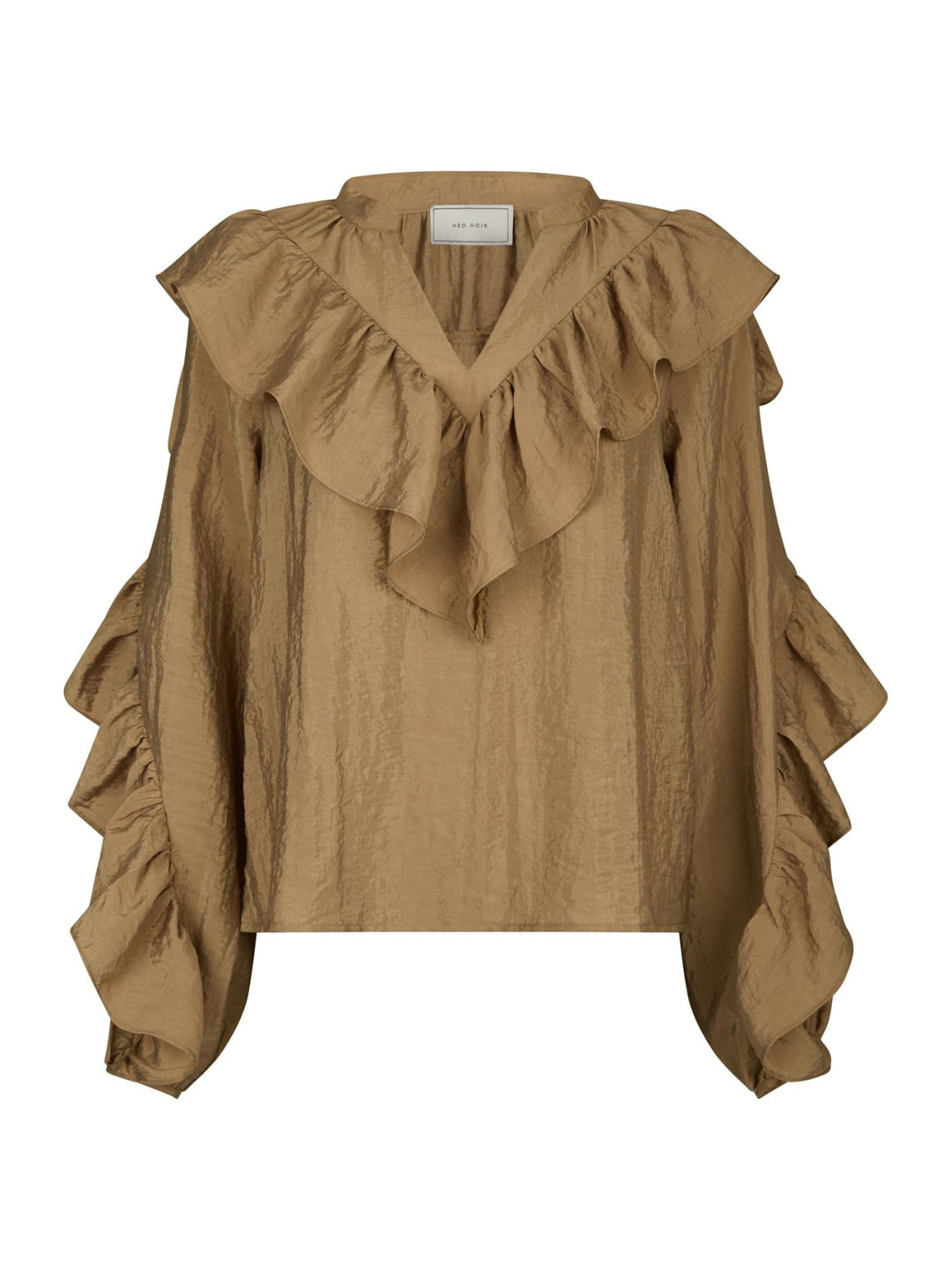 Neo Noir - Nula Flounce Crips Blouse