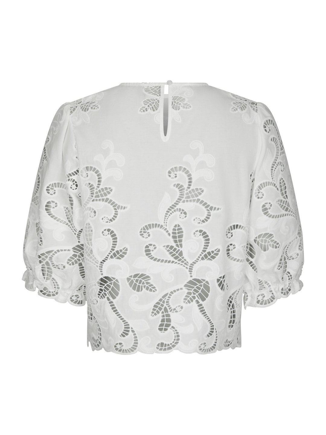 Neo Noir - Fia Embroidery Blouse - White