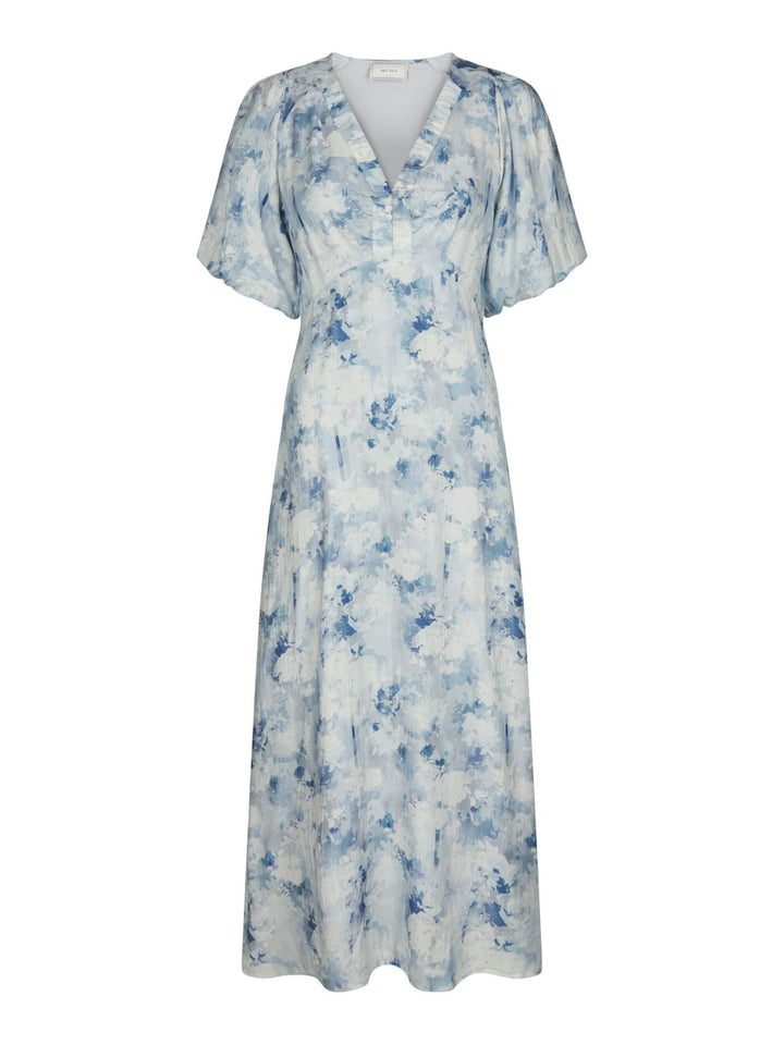 Neo Noir - Illana Flower Fusion Dress - Light Blue