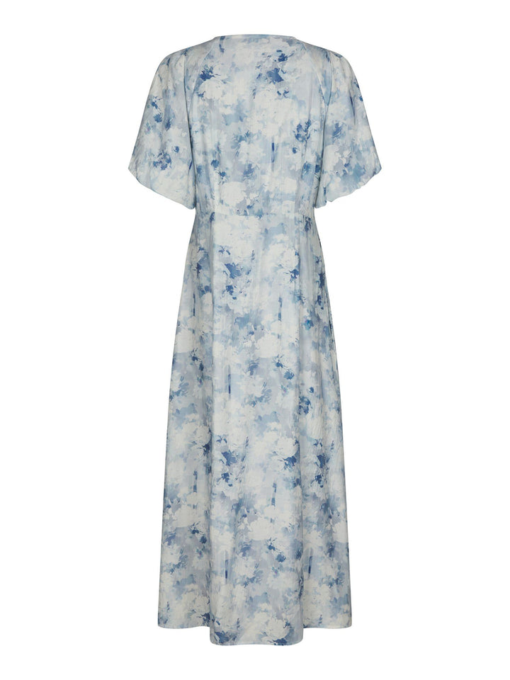 Neo Noir - Illana Flower Fusion Dress - Light Blue