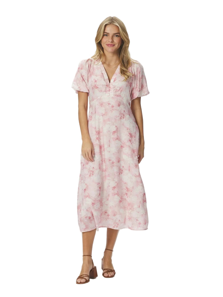 Neo Noir - Illana Floral Fusion Dress - Rose