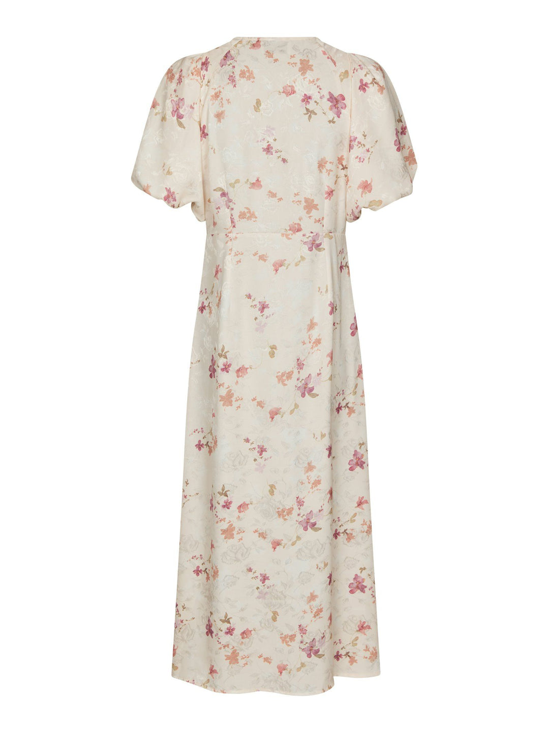 Neo Noir - Illana Sateen Print Dress - Creme