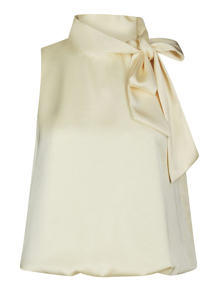Neo Noir - Veda Heavy Sateen Top - Light Yellow