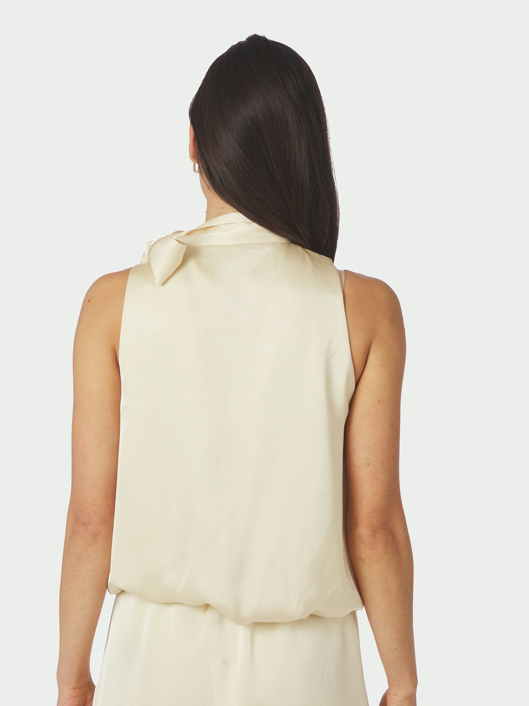 Neo Noir - Veda Heavy Sateen Top - Light Yellow