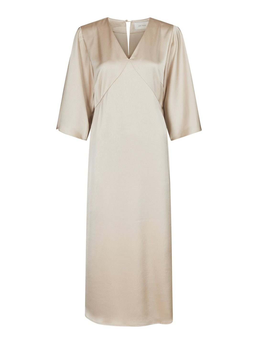 Neo Noir - Remara Heavy Sateen Dress - Champagne