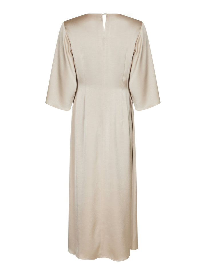 Neo Noir - Remara Heavy Sateen Dress - Champagne