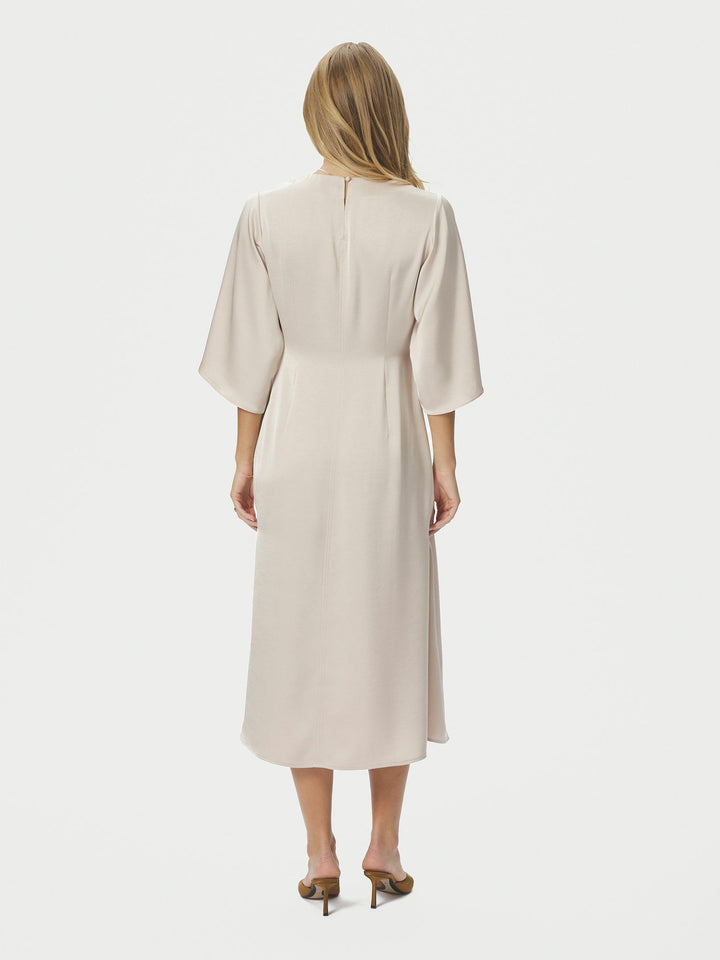 Neo Noir - Remara Heavy Sateen Dress - Champagne