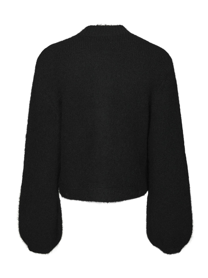 NEO NOIR - Gio Fluffy Knit Cardigan - Black