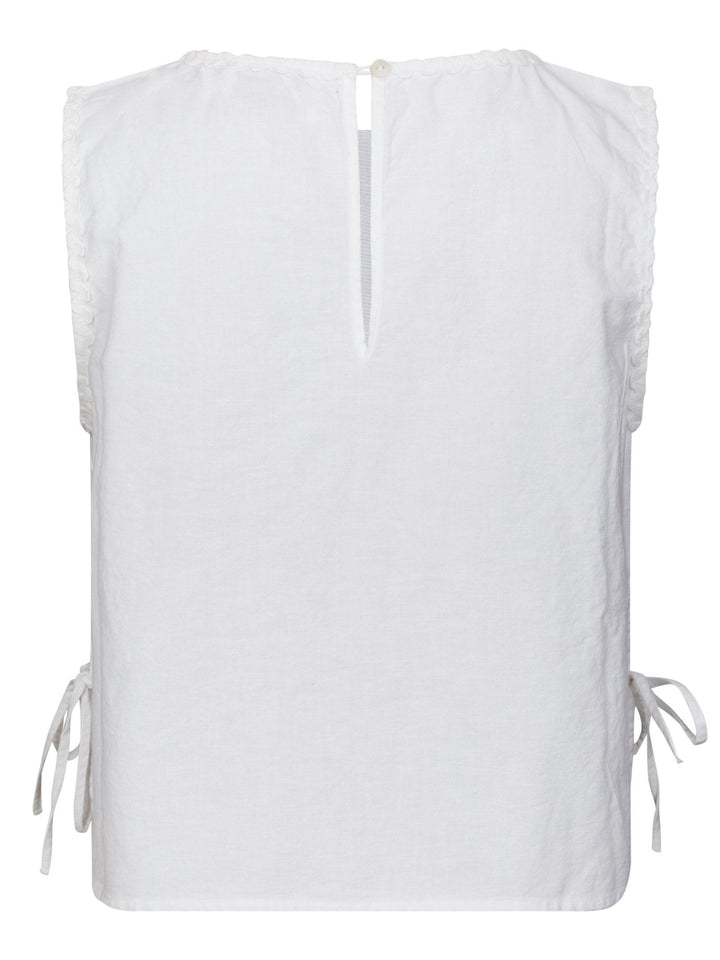 Neo Noir - Kaelin Embroidery Top - White