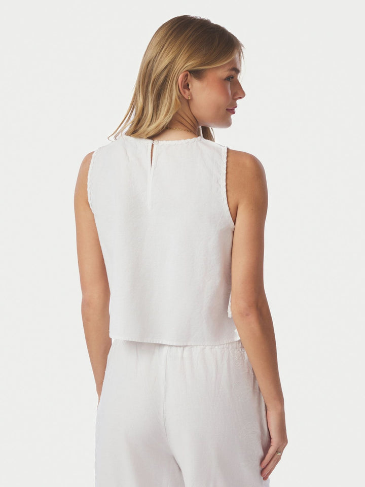 Neo Noir - Kaelin Embroidery Top - White