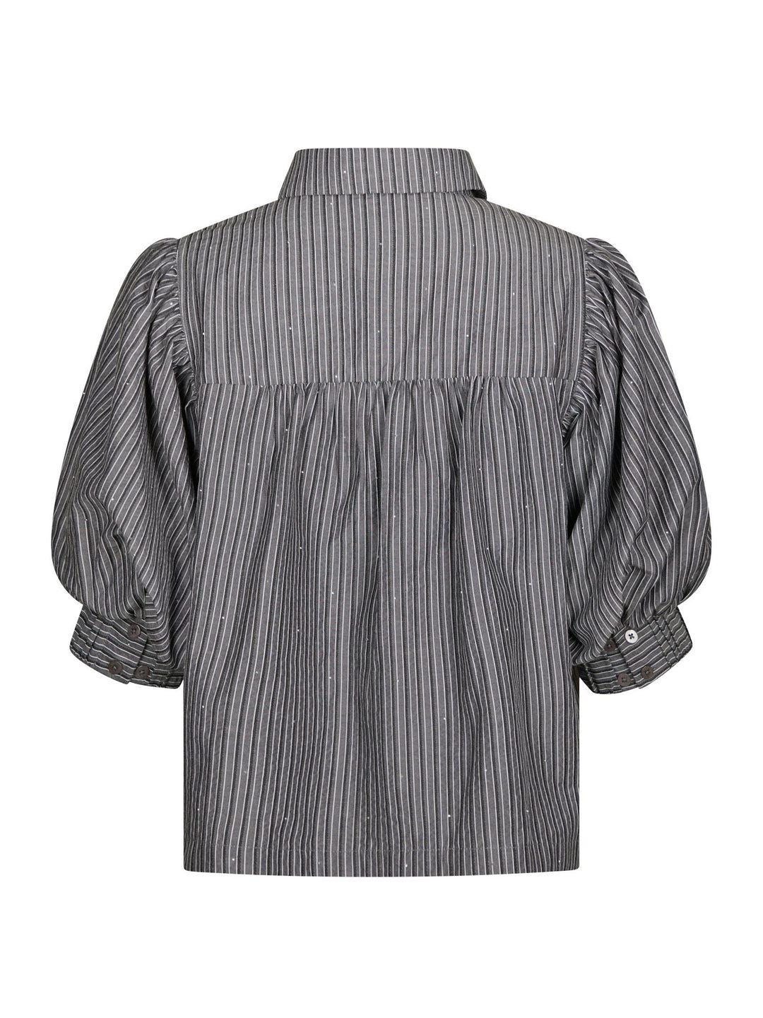 Neo Noir - Etta Striped Stone Shirt - Dark Grey