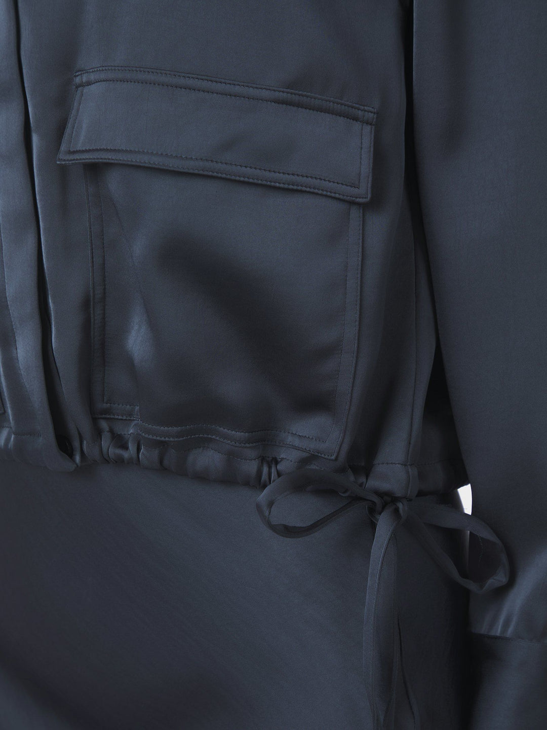 Neo Noir - Manille Heavy Sateen Shirt - Midnight Blue