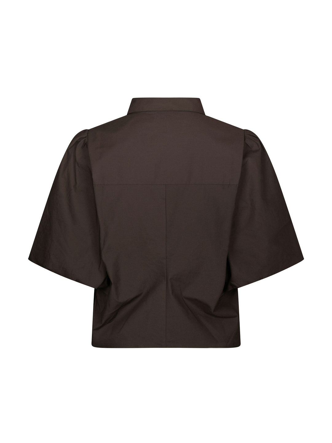 NEO NOIR - Ismara Solid Shirt - Dark Brown
