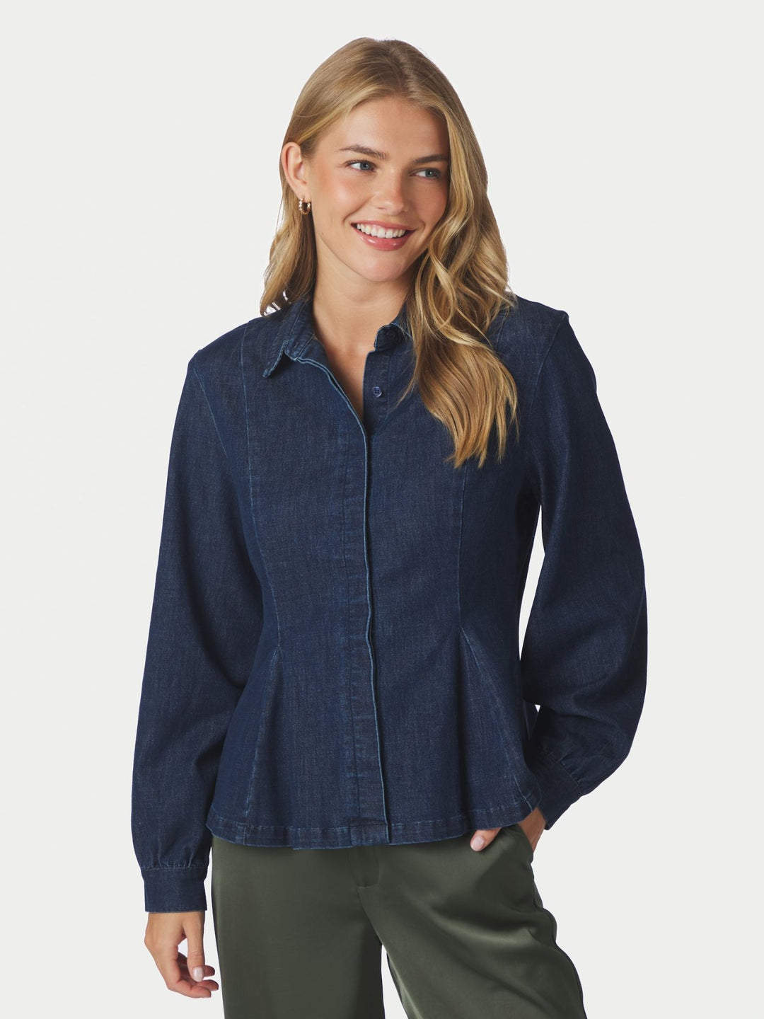 Neo Noir - Melody Denim Shirt - Dark Blue