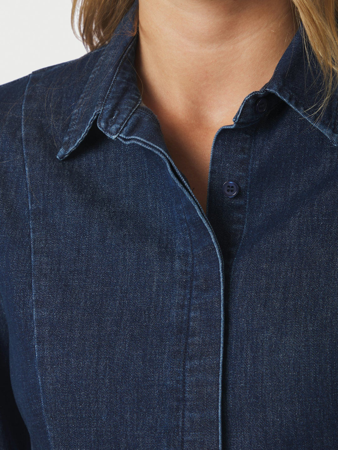 Neo Noir - Melody Denim Shirt - Dark Blue