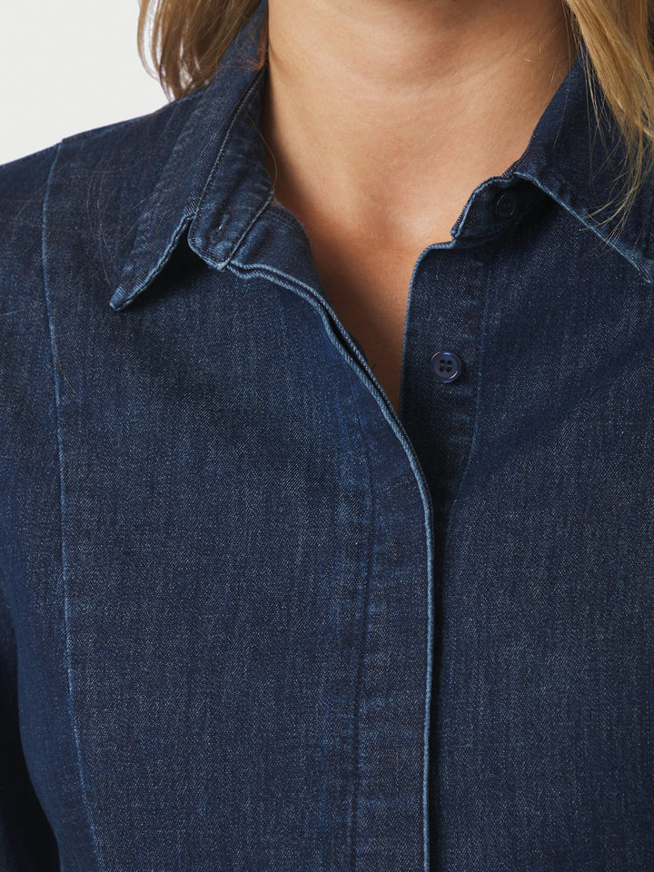Neo Noir - Melody Denim Shirt - Dark Blue