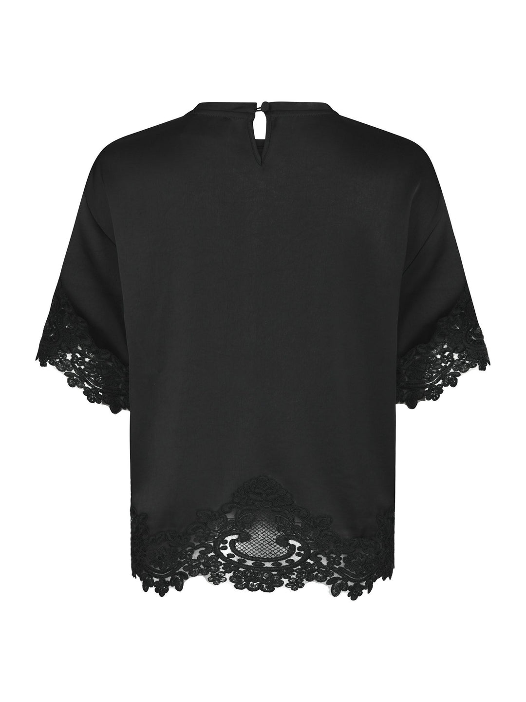 Neo Noir - Elle Heavy Sateen Top - Black