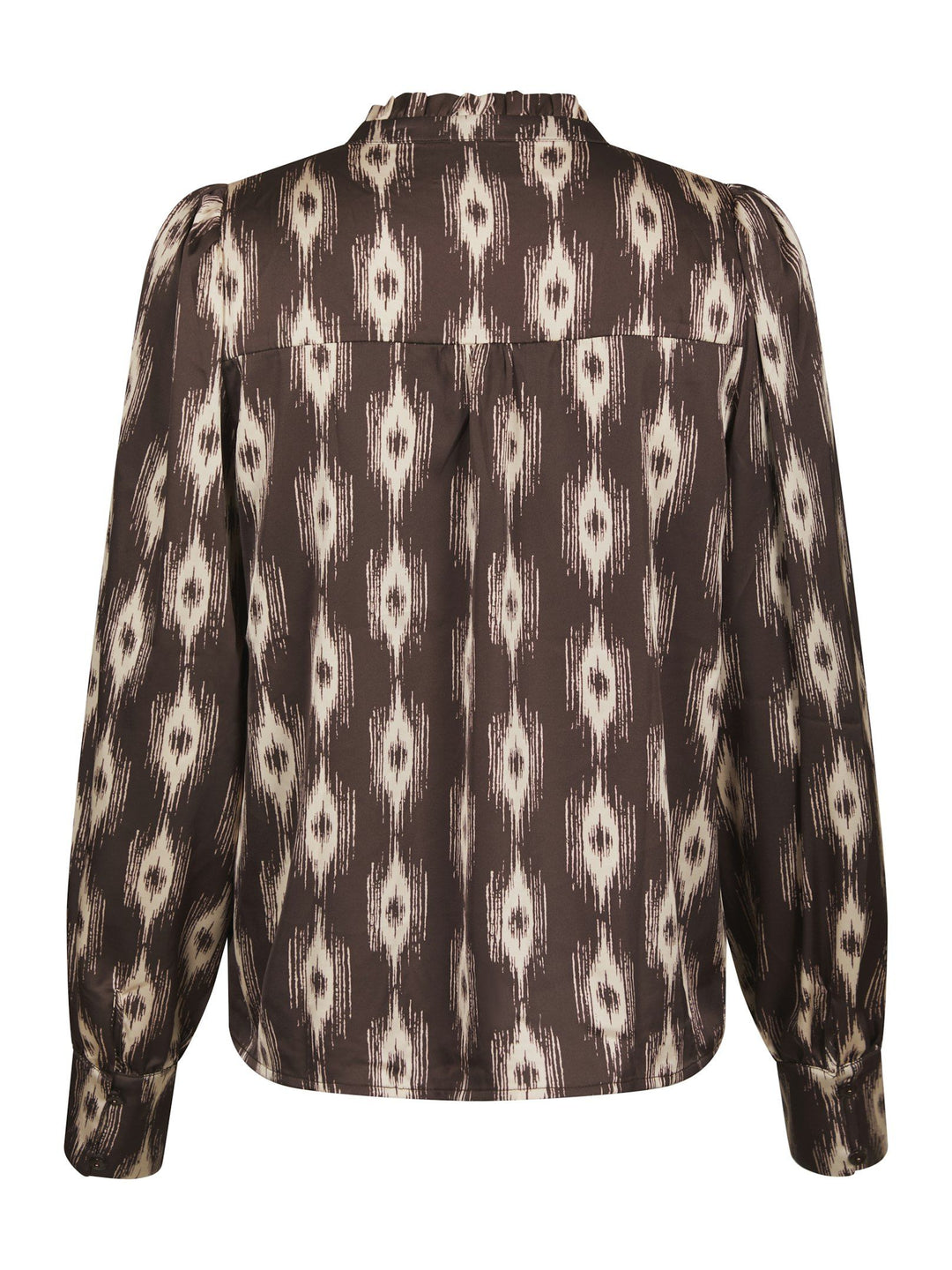 Neo Noir - Massima Ikat Blouse - Dark Brown