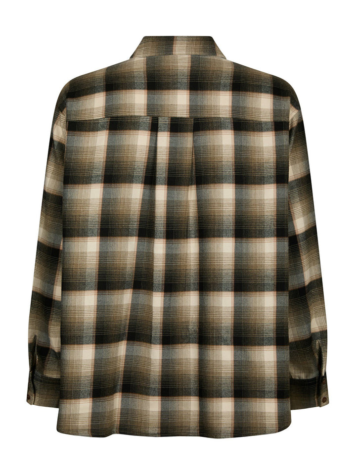 Neo Noir - Dalma Flannel Check Shirt - Army