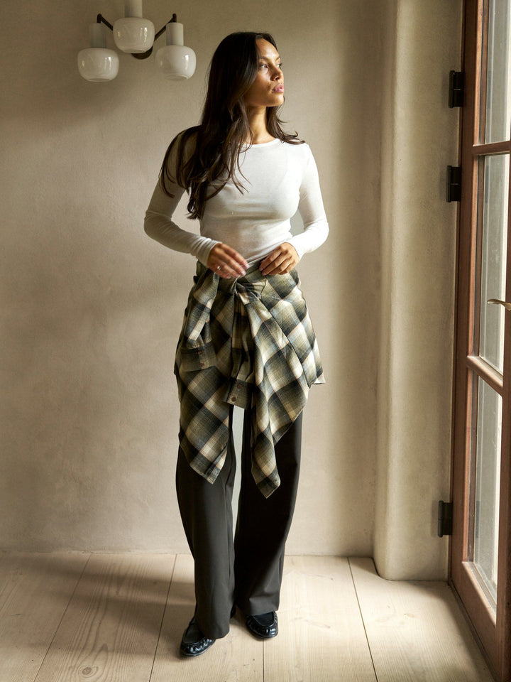 Neo Noir - Dalma Flannel Check Shirt - Army