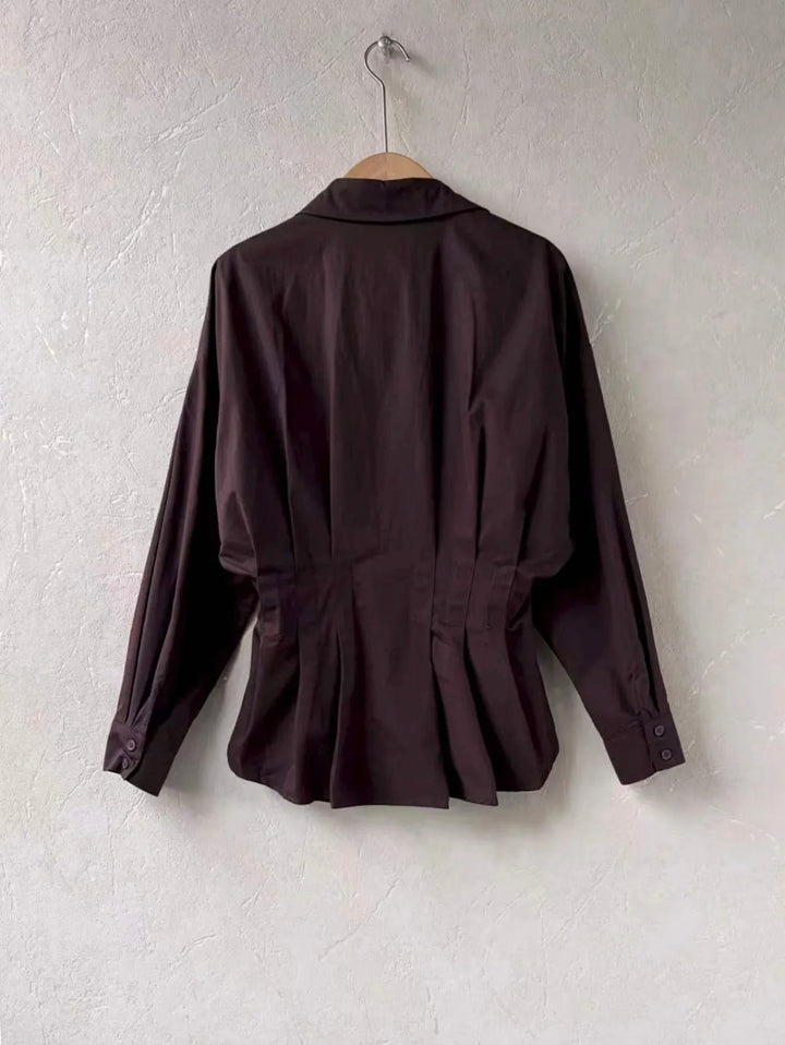 FRAN - Shirt - Dark Aubergine