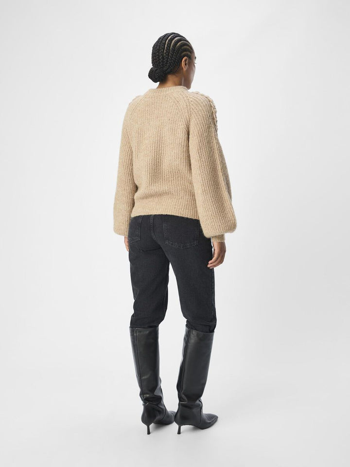 RUNA - Knit pullover - Morel Melange