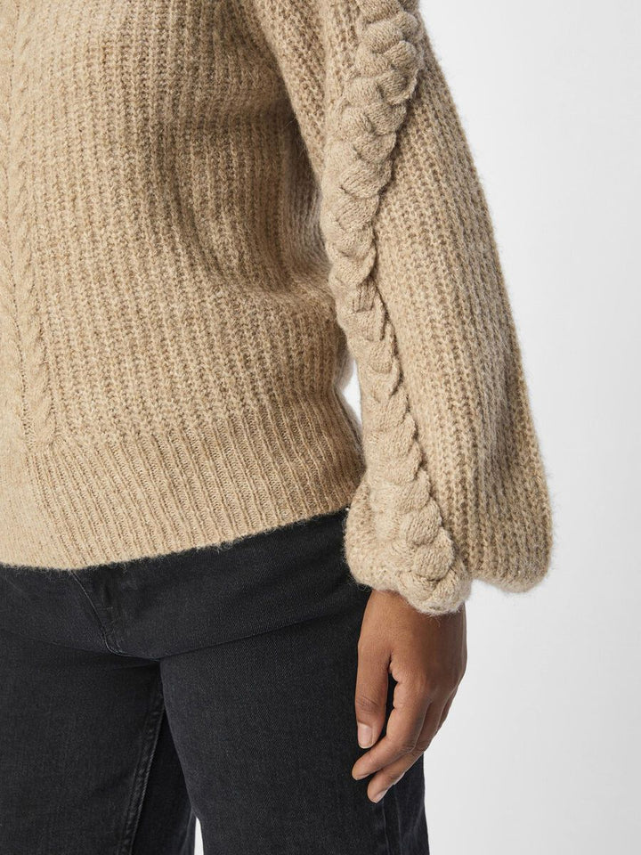 RUNA - Knit pullover - Morel Melange