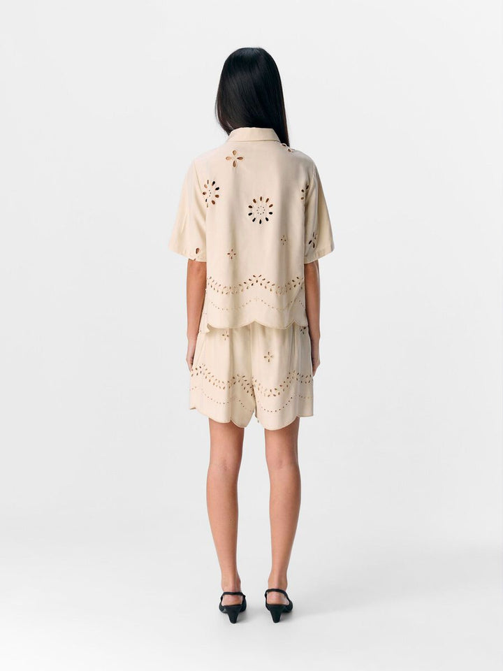 NOELLE - Broderie Anglaise Skjorta