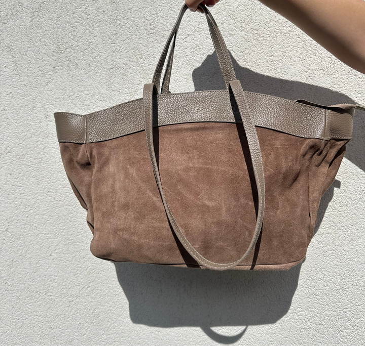 KATJA - Mocka väska - Taupe