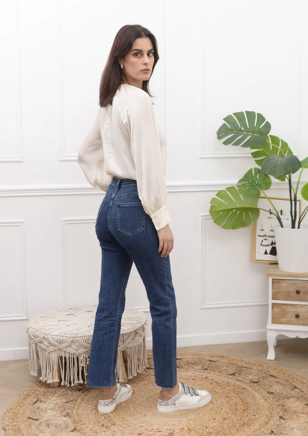 HAPPY - Y6306 - Jeans Flare - Denim Blue