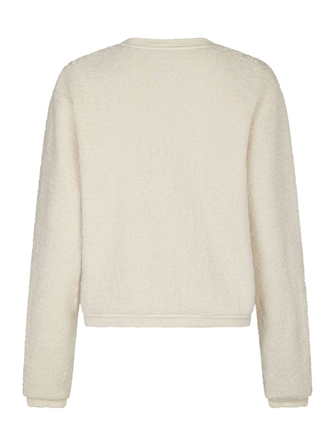 Neo Noir - Limo Fluffy Knit Cardigan - Cream