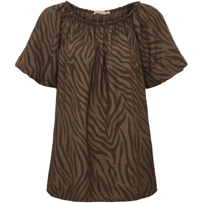 MARTA - Luciana Zebra Top - Brown