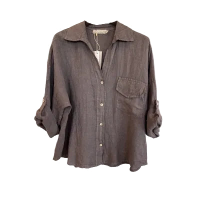 MARTA - Daria Linne Shirt - Brown