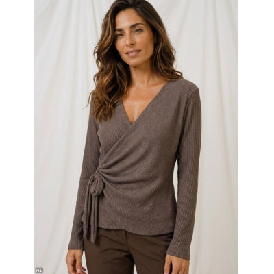 MARTA - Talina Knit Top - Brown glitter