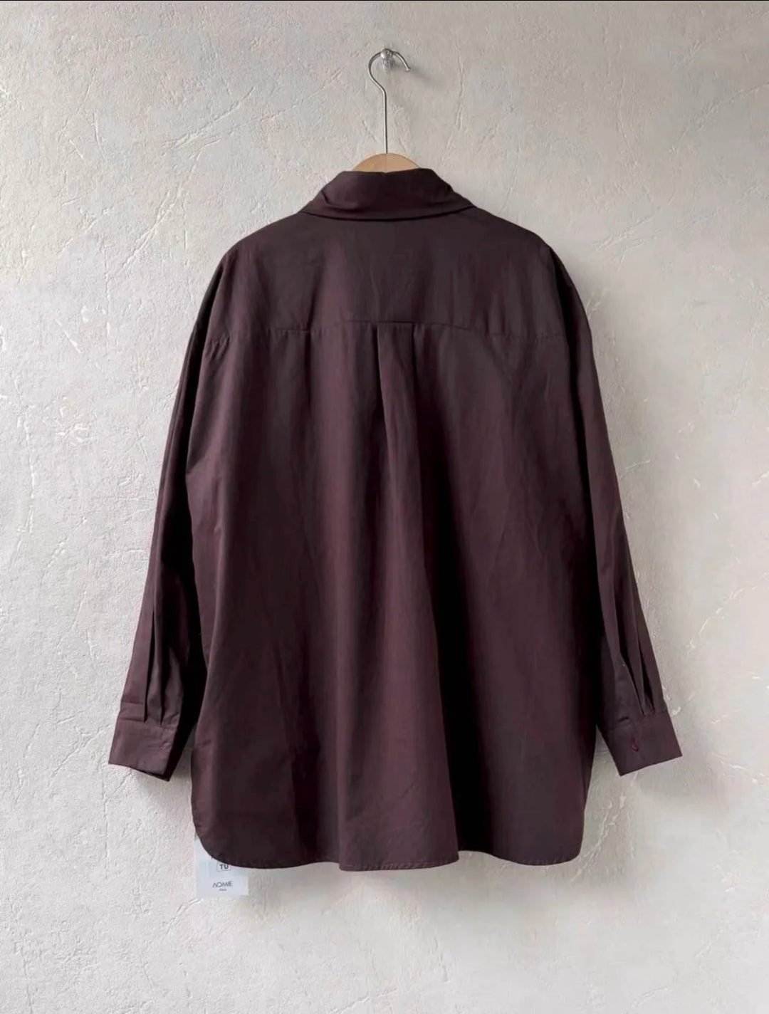 AMY - Oversized Shirt - Dark Aubergine