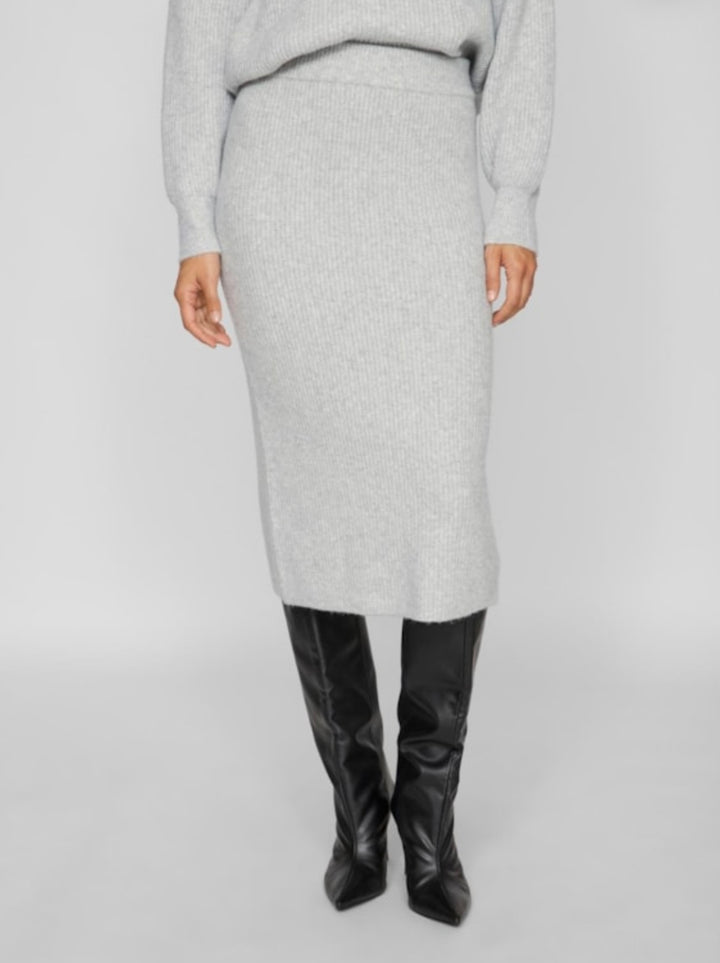 Kachel - Knit Skirt - Grey