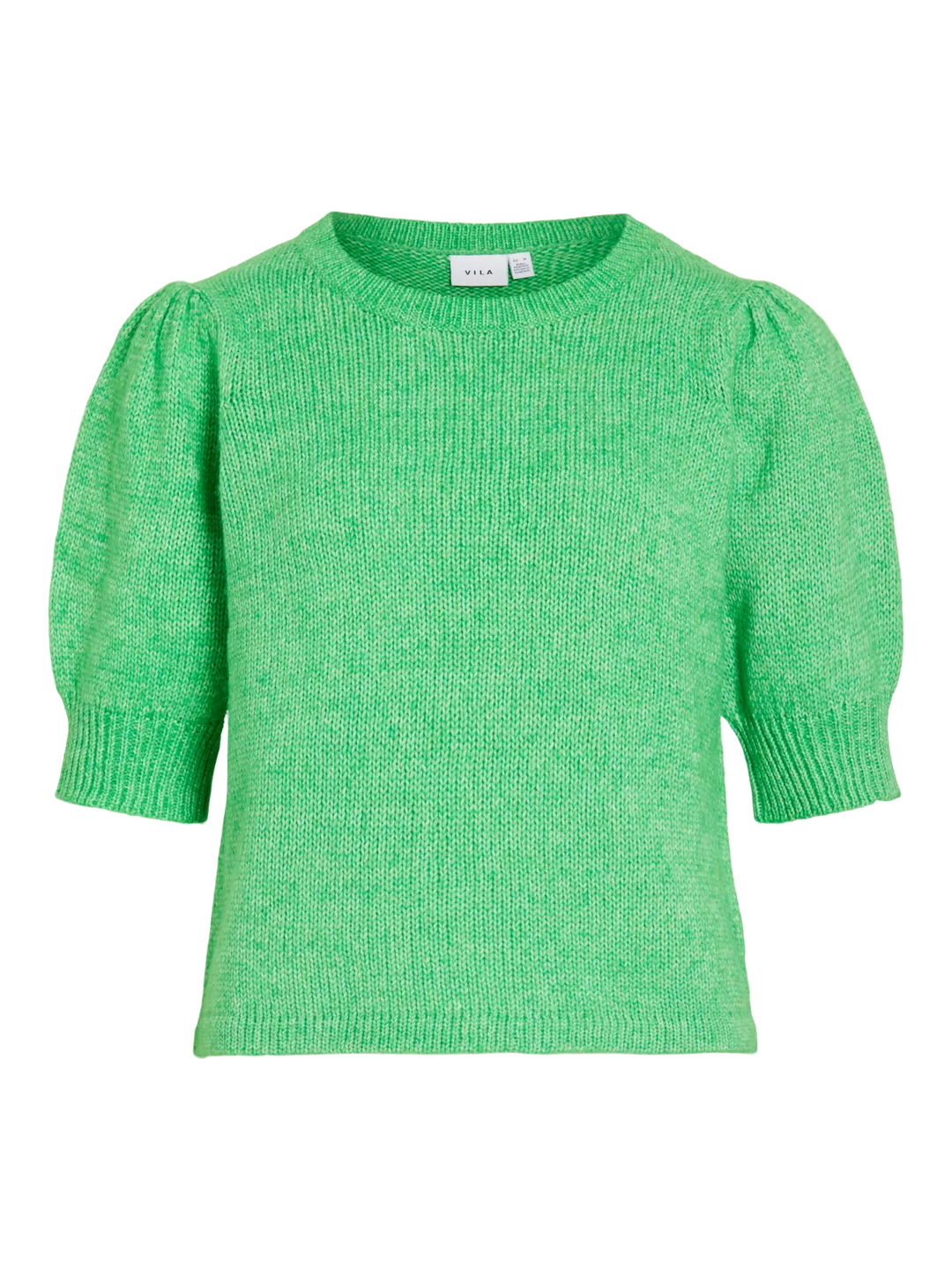 BIBBI - Short Knit Tee - Green Melange