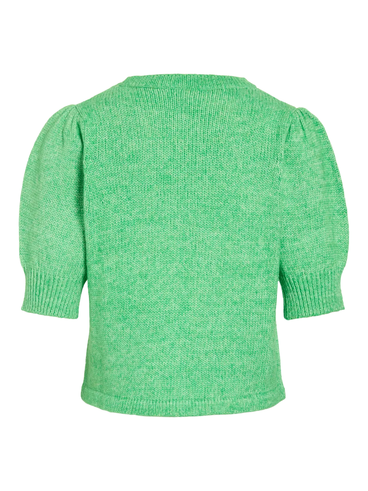 BIBBI - Short Knit Tee - Green Melange