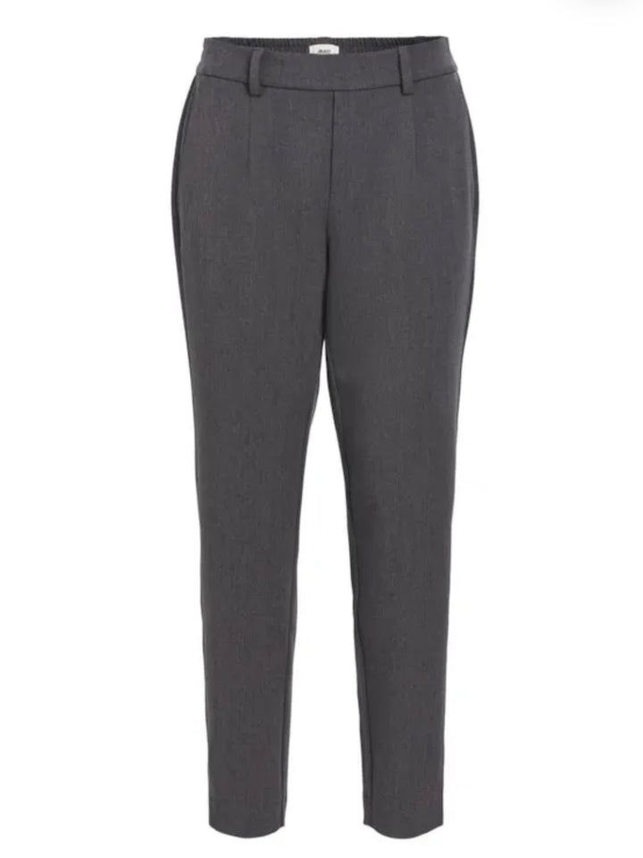 Lisa - Slim Pants - Medium Grey Melange