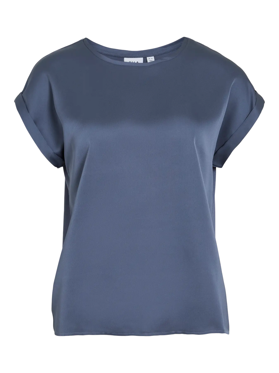 ELLETTE - Satin T-shirt - Vintage Indigo