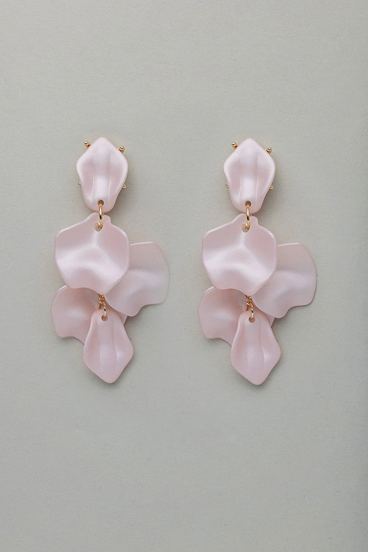 BOW 19 - Leaf earring - Light Pink