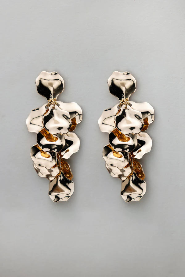 BOW 19 - Mini Leaf earring - Guld