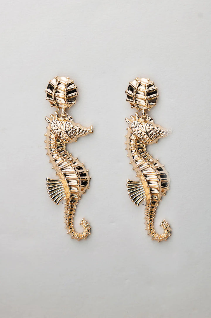 BOW 19 - Seahorse earring - Guld