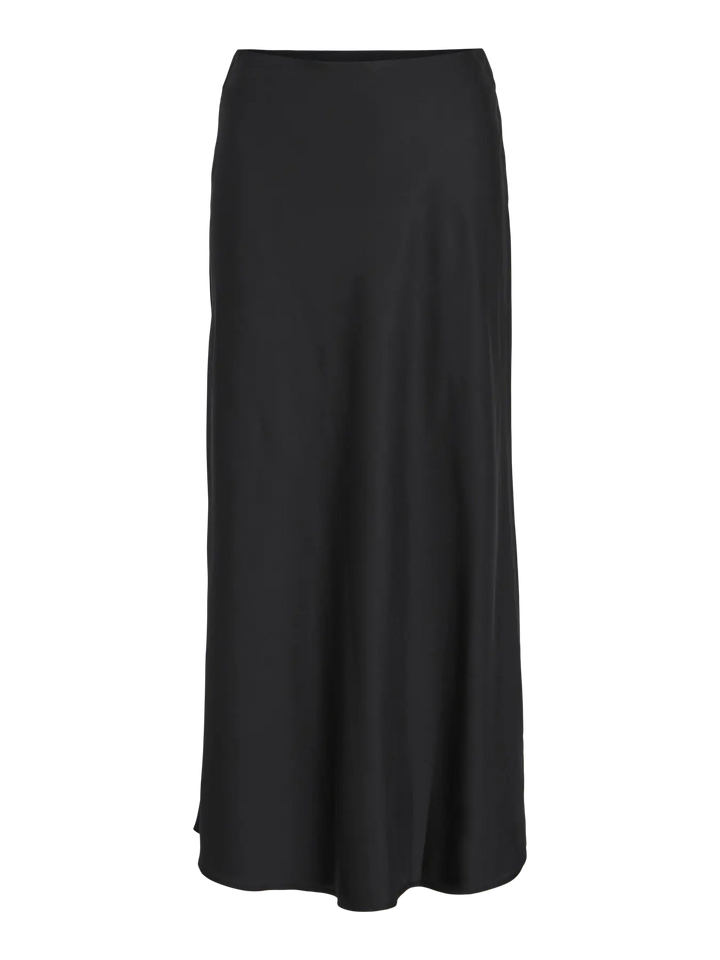 ELLETTE - Satin Kjol - Black