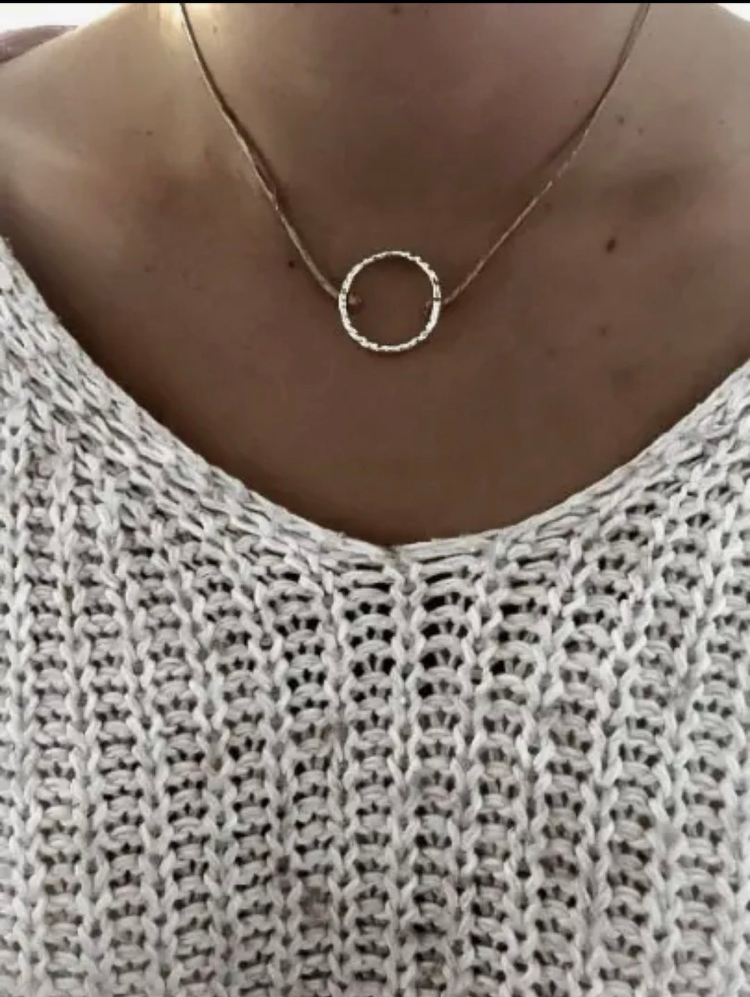 Nature et Lin - Halsband i Lin - Cirkel