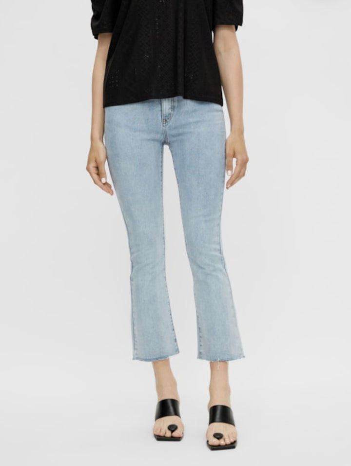 OBJECT - Belle kick flare jeans - Light denim