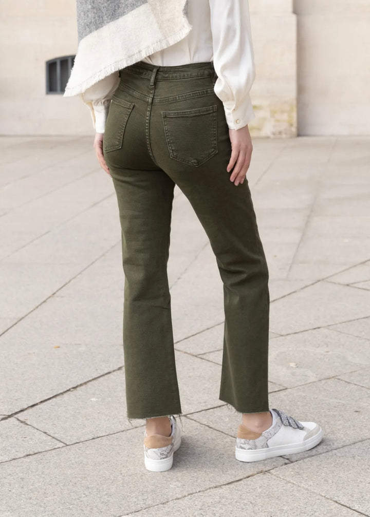 HAPPY - Y6306 - Jeans Flare - Army